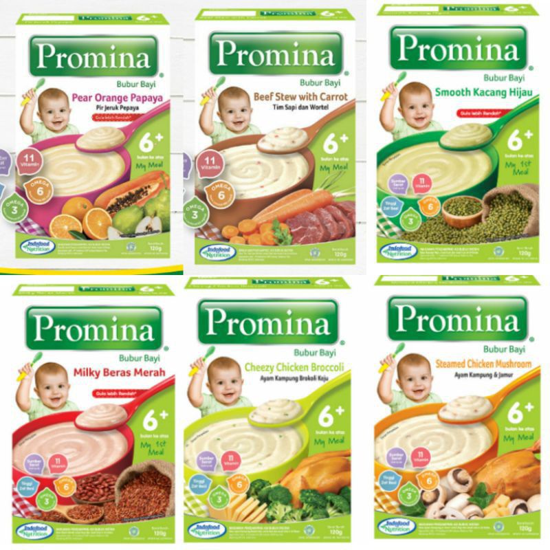 Promina Bubur Cereal Bayi 120gr / MPASI BAYI / Promina Bubur Tim 100gr / Promina Nasi tim 100 gr / Promina Homeade Cereal Bubur Bayi