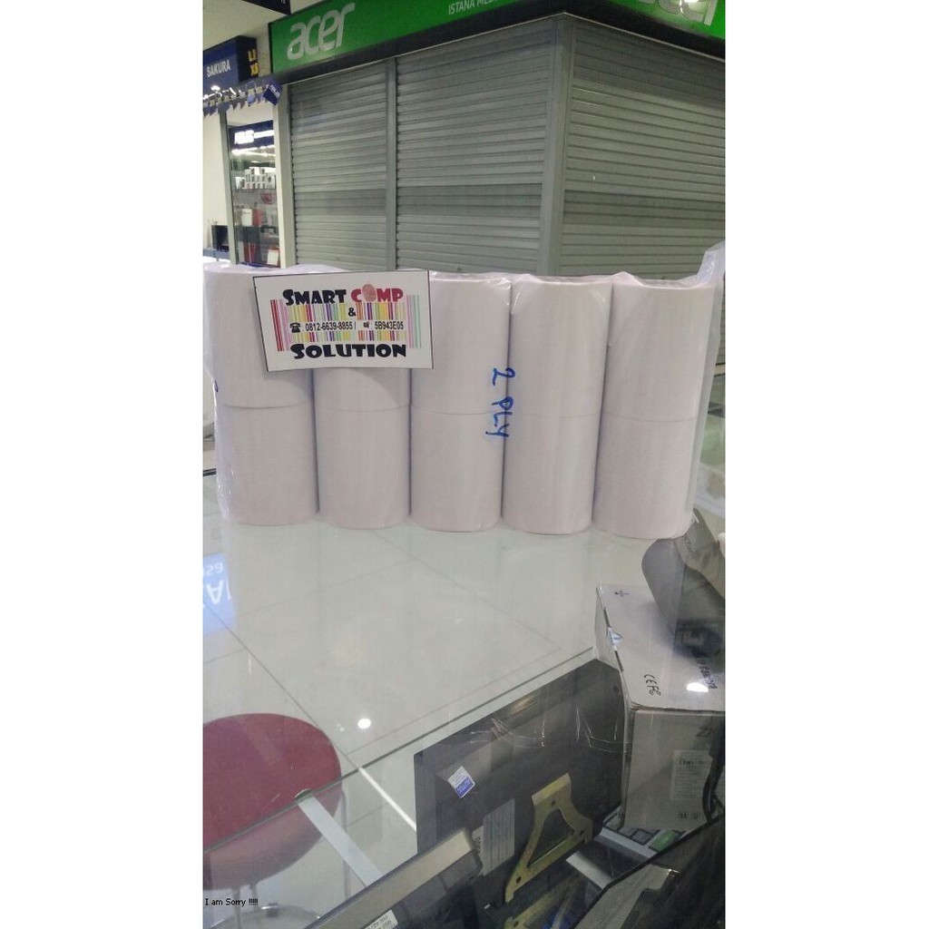 Kertas Struk Kasir 2Ply / 2 ply / 2 rangkap buat printer dotmatrik Epson tmu