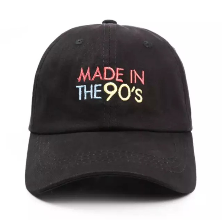 Topi Baseball Made In The 90's Warna Hitam