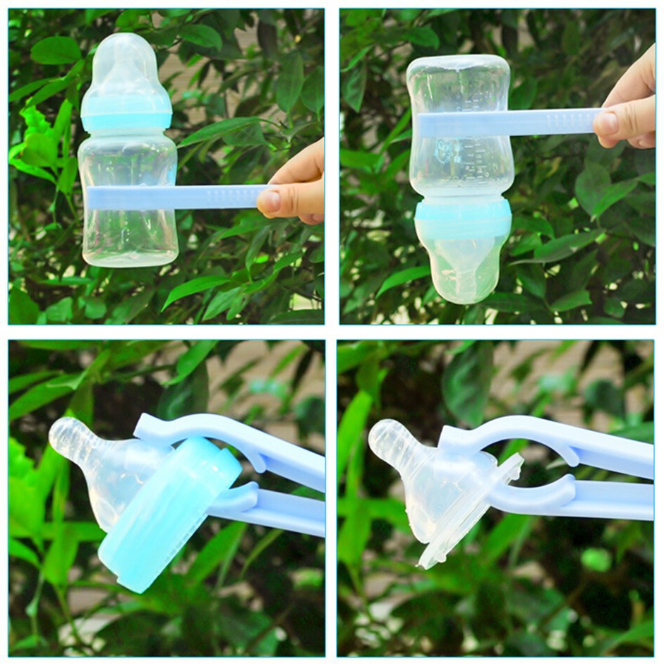 Penjepit Botol Susu Bayi Berbentuk V &amp; Gunting | Capit botol steril