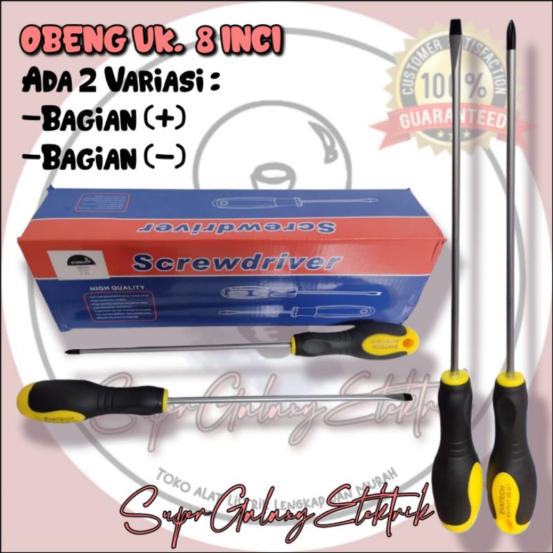 Obeng Uk. 8 Inci/ Obeng 8&quot;/ Obeng 8 Inci/ Obeng murah/ Obeng