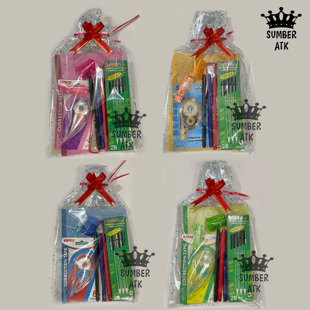 Jual PAKET SEKOLAH LENGKAP A5 CORRECTION TAPE PENSIL SUMBER ATK