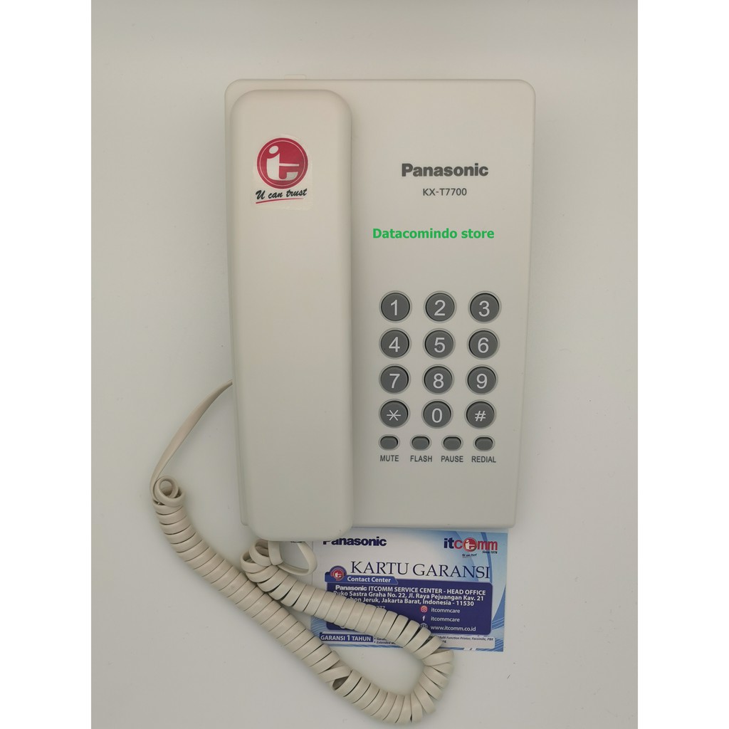 RESMI Telepon Panasonic KX-T7700 - Pesawat Telepon Rumah Kantor Single Line