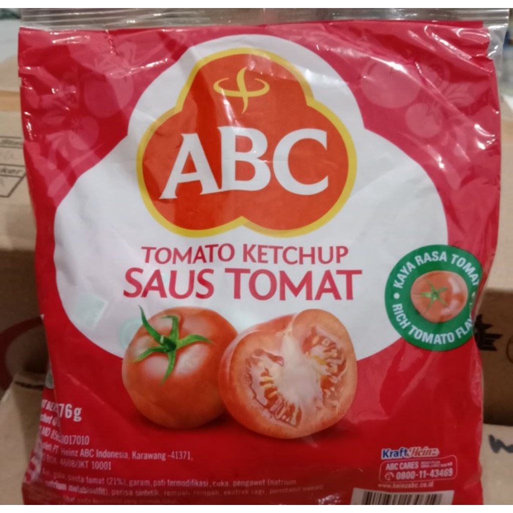 Saus Tomat ABC Sachet Stik per bungkus 176gr isi 8gr x 22 Sachet