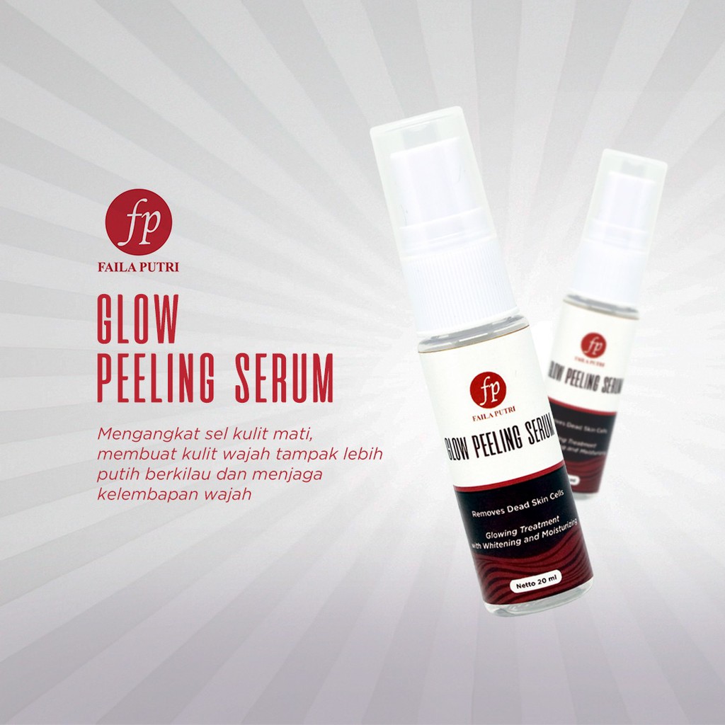 GLOW PEELING SERUM FAILA PUTRI / glowing pemutih wajah BPOM / peeling serum