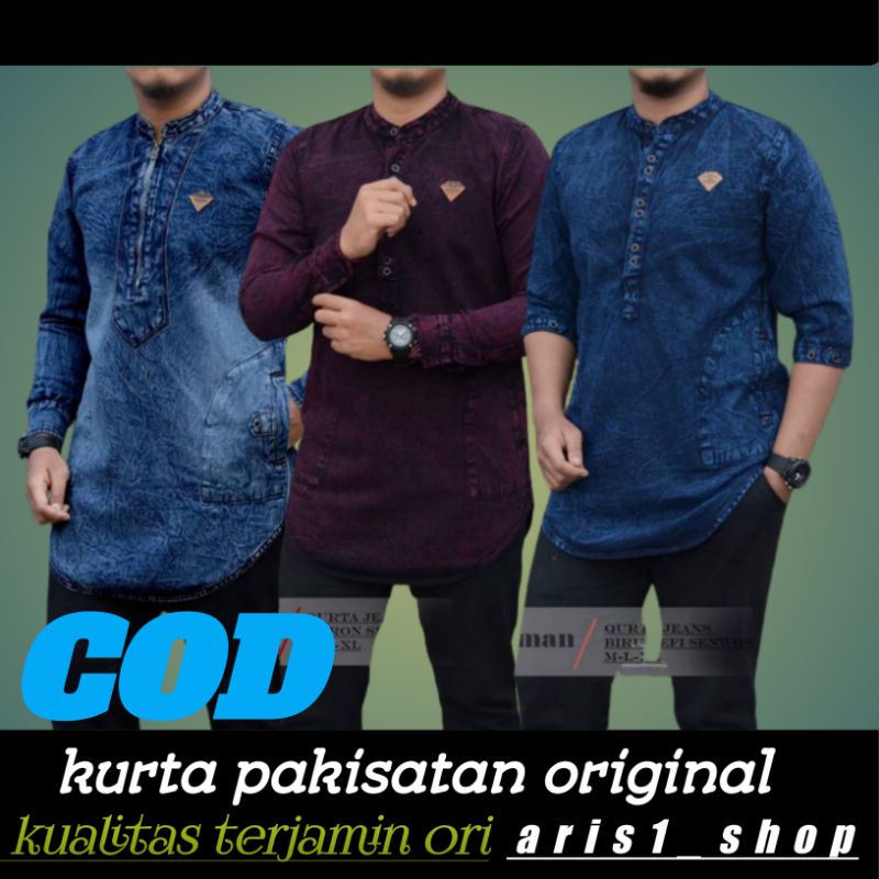 koko jeans koko pria baju kurta atasan jeans kurta pakistan progres man