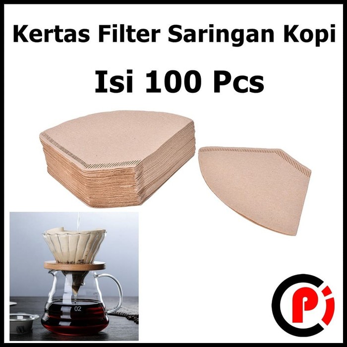 Kertas Filter Saringan Kopi Espresso Drip Coffee Tea Bag Isi 100 Pcs