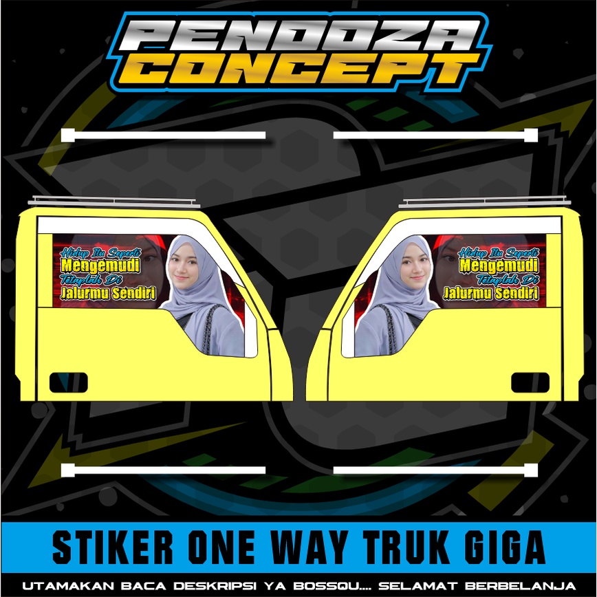 stiker kaca one way ragasa / stiker kaca samping one way ragasa/canter/dyna