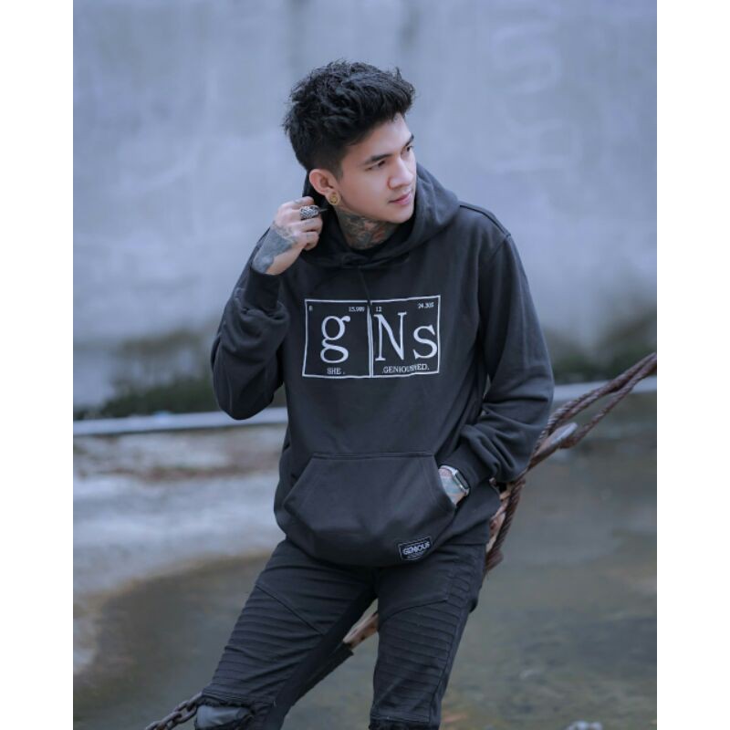 Sweater Hoodie Genetic Simple 7 Jaket Pria Genious