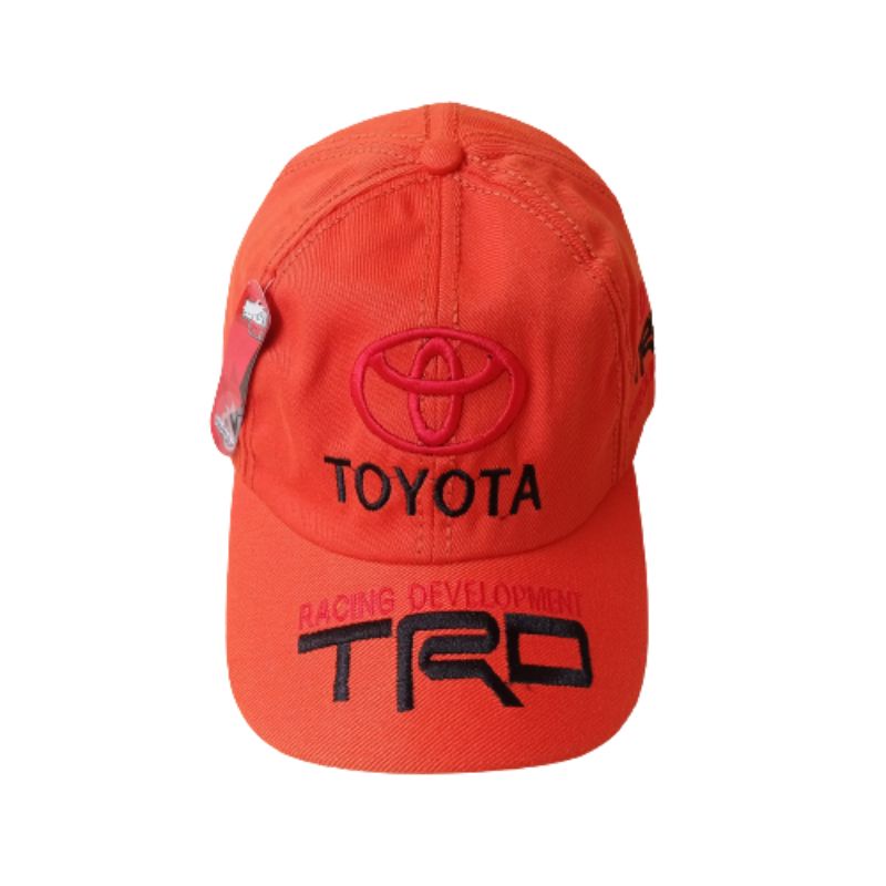 Topi baseball Toyota Avanza kijang Innova Vios Yaris TRD Oren  bordir Toyota