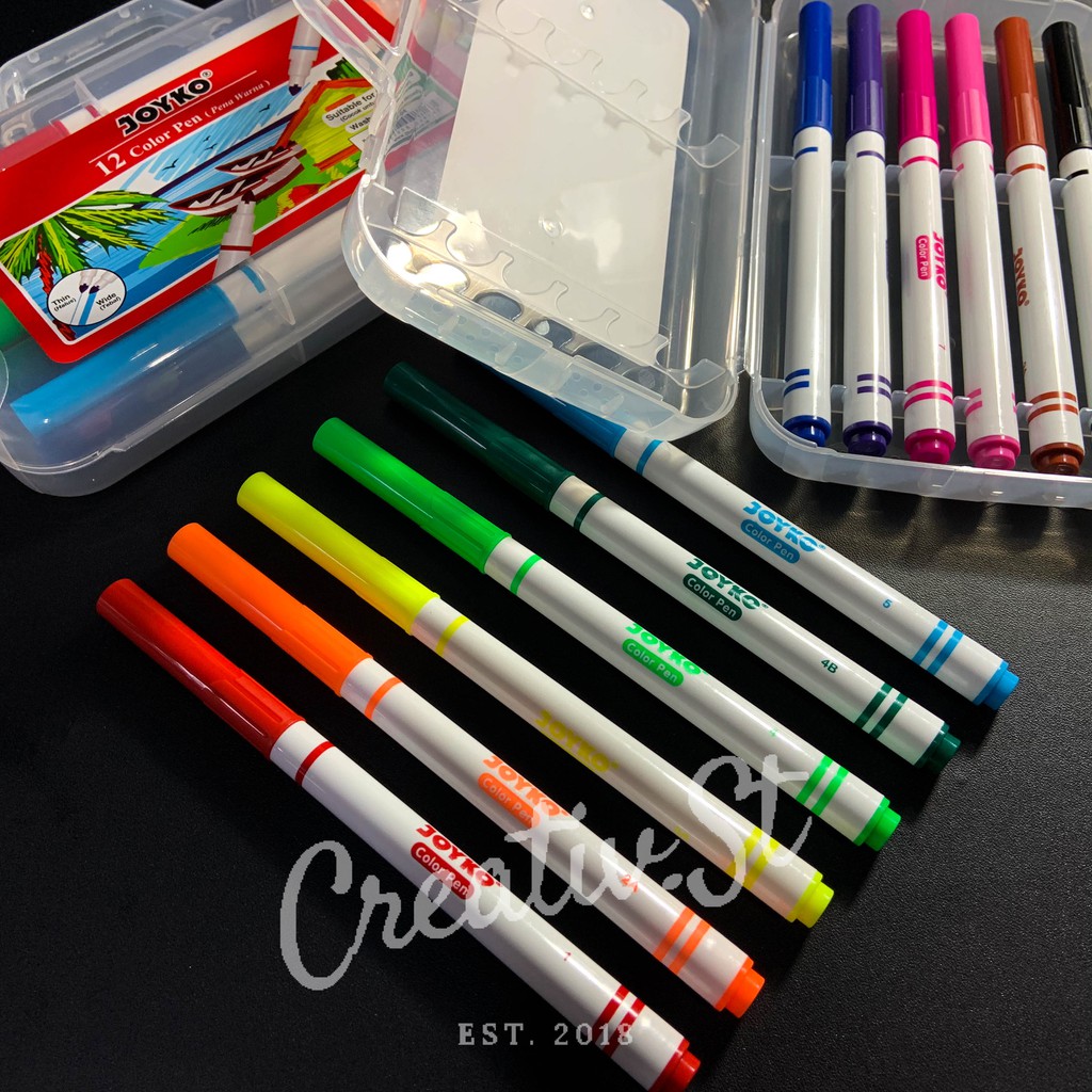 

HJK JOYKO Color Pen Pulpen 12 Warna Clp-04 Spidol Warna