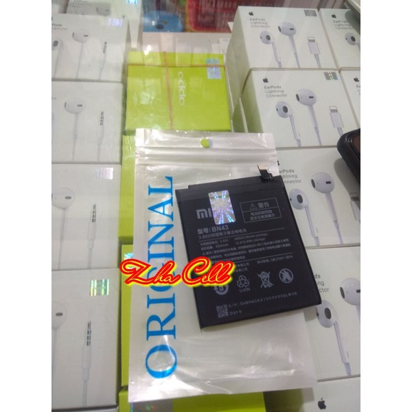Baterai Batre Battery Xiaomi Redmi Note 4X Bn43 Bn-43 ORIGINAL