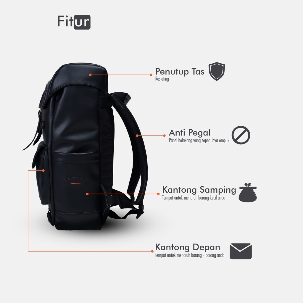 Tas ransel Backpack urban factor - Vanguard | Tas laptop Pria wanita Kasual