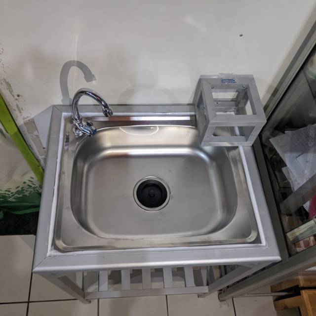 Wastafel Portabel Bak Cuci Tangan Alumunium