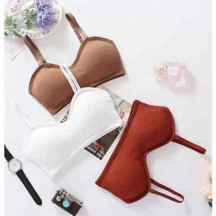 bh-6 Bra Wanita Tanpa Kawat Bahan Halus BH Pakaian Dalam Bra Push Up Elastis Sexy