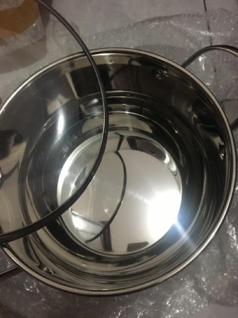 Panci Kukus Stainless Double Bottom Fenvo Steamer 24cm 00313.00019