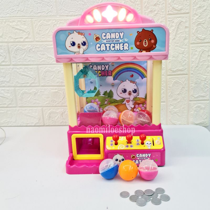 JOY CLAW mainan claw machine Mainan anak mesin capit boneka candy graber mainan tangkap bola candy catcher