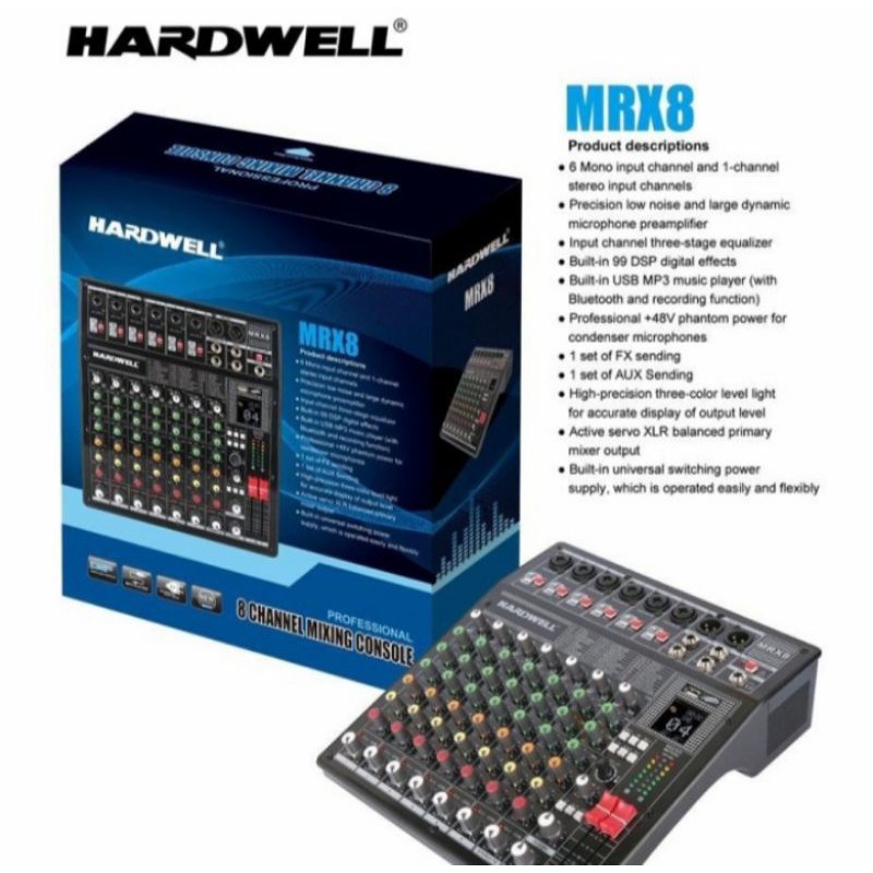 mixer Audio HARDWELL MRX8 mixer 8 channel 1