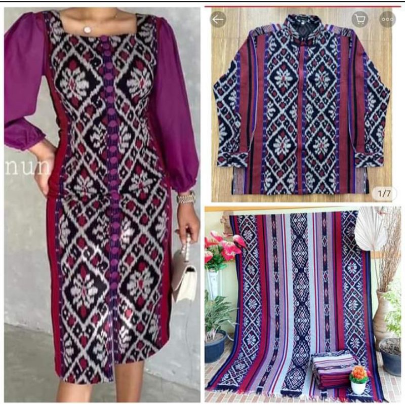 couple tenun Jepara mahesia ungu