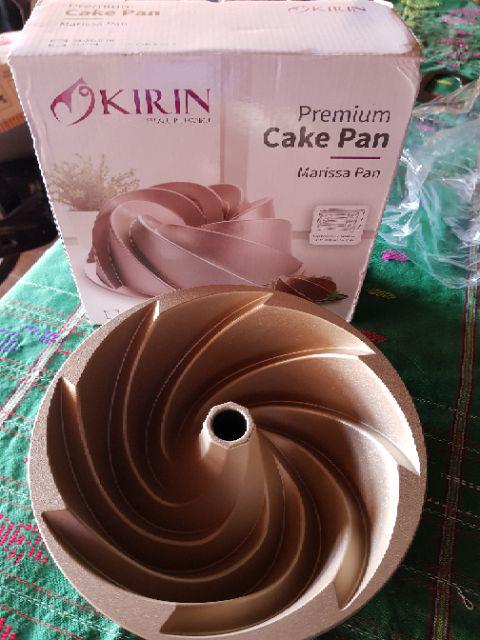 Kirin Premium Cake Pan Die Cast | Cetakan Kue Premium | Champagne Gold 24 Cm - Marissa