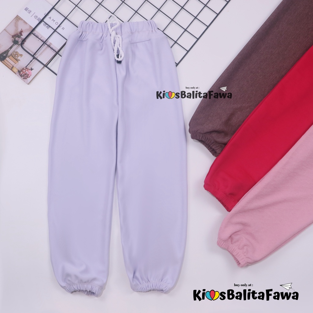 Jogger Molly Uk 10-12 Tahun / Joger Pants Celana Panjang Anak Perempuan Laki Laki Murah Grosir Polos