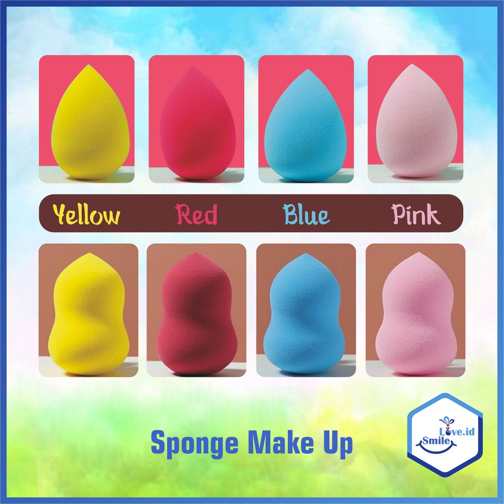 Smilelove Beauty Sponge Blender Teardrop Pir Spons Blender Spons Make Up Tools CC002