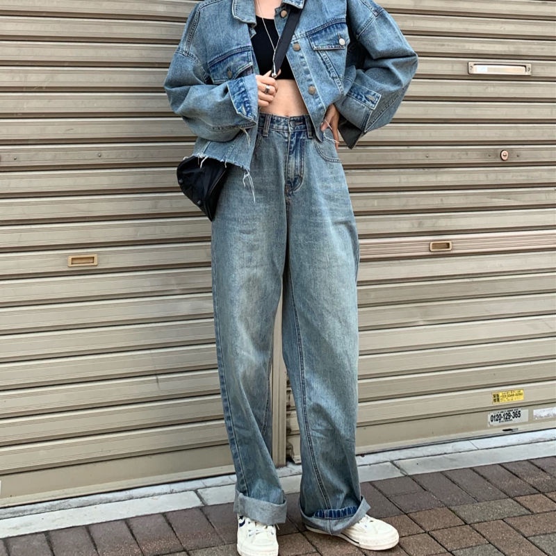 Celana Panjang HW Kulot Jeans Boyfriend Jeans Korea Jeans Celana Jeans Impor