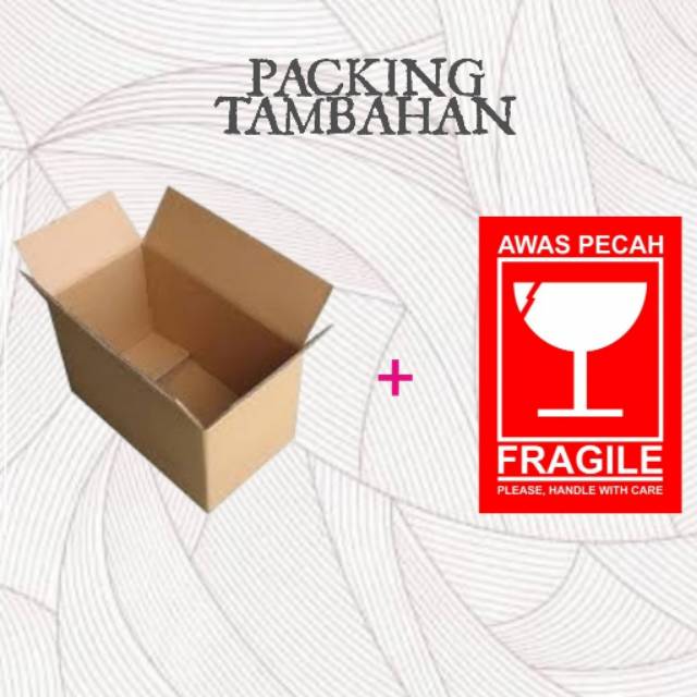 

PACKING TAMBAHAN KARDUS BEKAS + STIKER FRAGILE