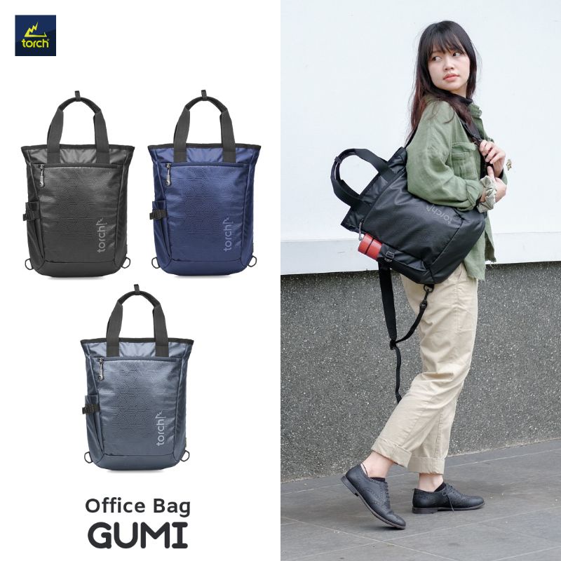 Tas Backpack Ransel Laptop Office Bag Torch Gumi