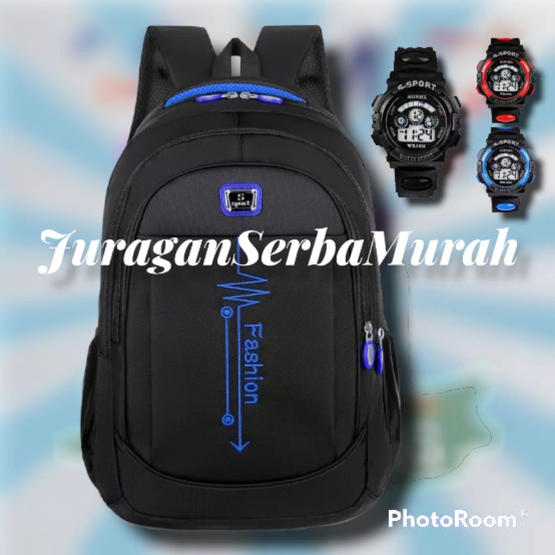 Tas Ransel Sekolah Original Laki-laki Tk SD SMP SMA Ukuran Besar Murah