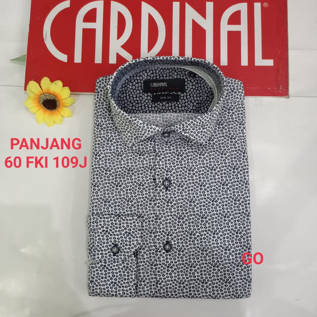 gof M-L CARDINAL KEMEJA FORMAL PANJANG Slimfit Pakaian Kemeja Kerja Pria Kantor Acara Resmi Pakaian Wisuda Original KYI