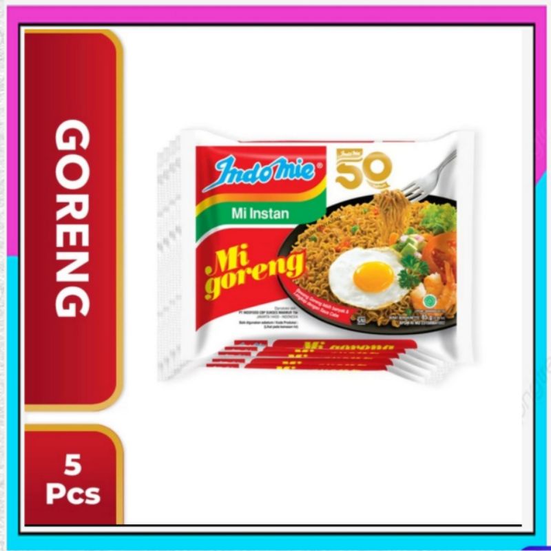 

Mie Indomie Goreng Spesial 5 pcs