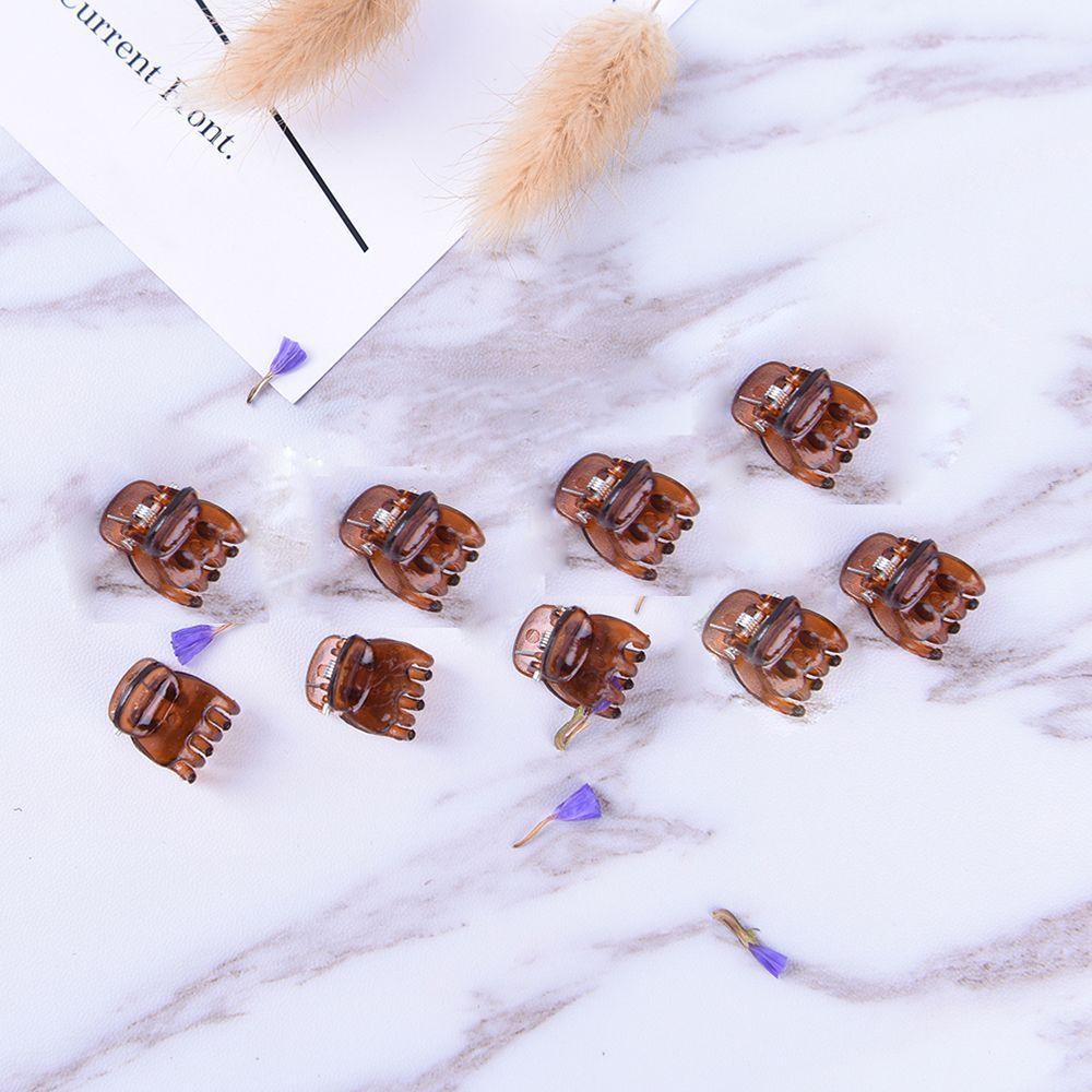 Agustina Aksesoris Rambut 12Pcs Jepit Rambut Simple Wanita Jepit Plastik Mini