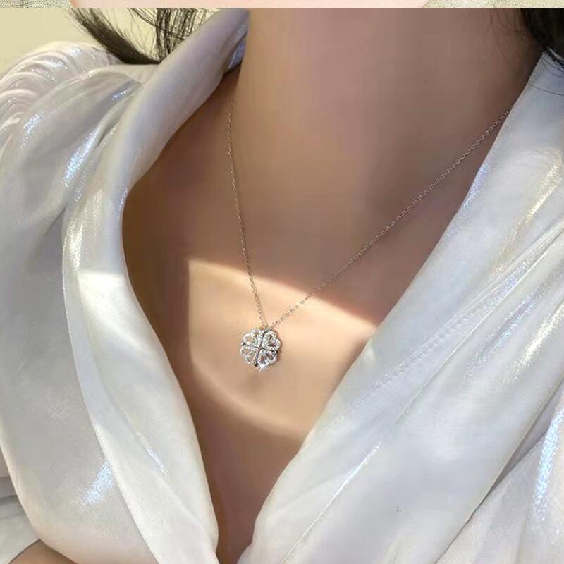 Kalung Liontin Zircon Inlaid Untuk Wanita