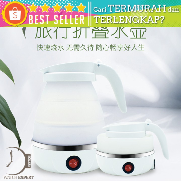 Teko Listrik Foldable Collapsible Electric Kettle 600ML 800W - AUGIENB WDL-09B White