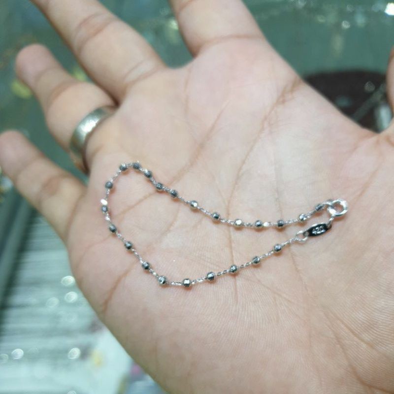 gelang jedar emas putih