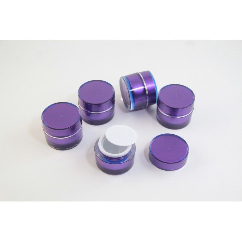 Pot jar tempat cream makeup purple akrilik