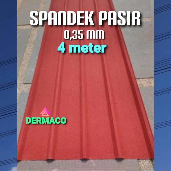 SPANDEK PASIR 0,35 mm x 4 Meter / SPANDECK / ATAP SPANDECK METAL