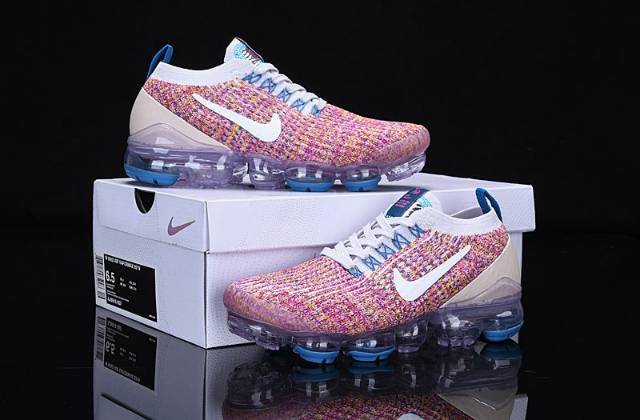 nike air vapormax flyknit desert sand vivid purple