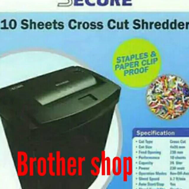 Mesin penghancur kertas/papershedder Secure EsSC -10A