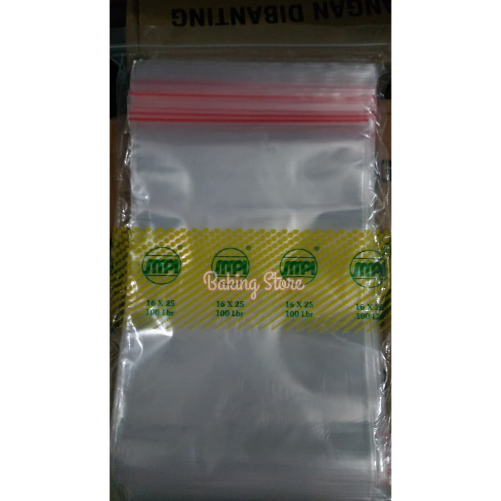 Klip Kantong Plastik Klip - Zip Lock Bag 16x25cm isi 100lembar