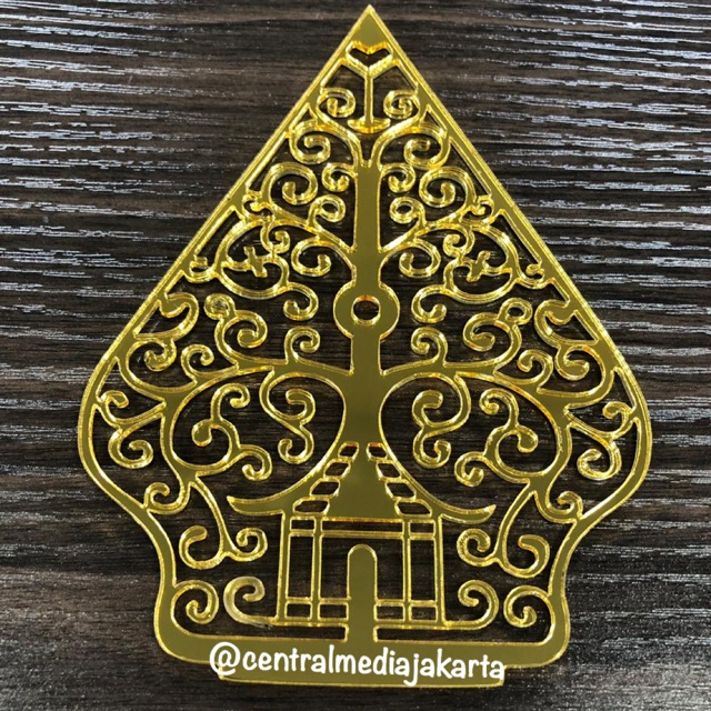 Gunungan Akrilik Emas Acrylic Mirror Gold Hiasan Dekorasi Mahar