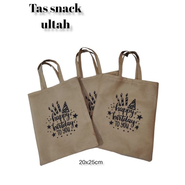 

Ready stok Tas snack ulang tahun uk 20x25cm