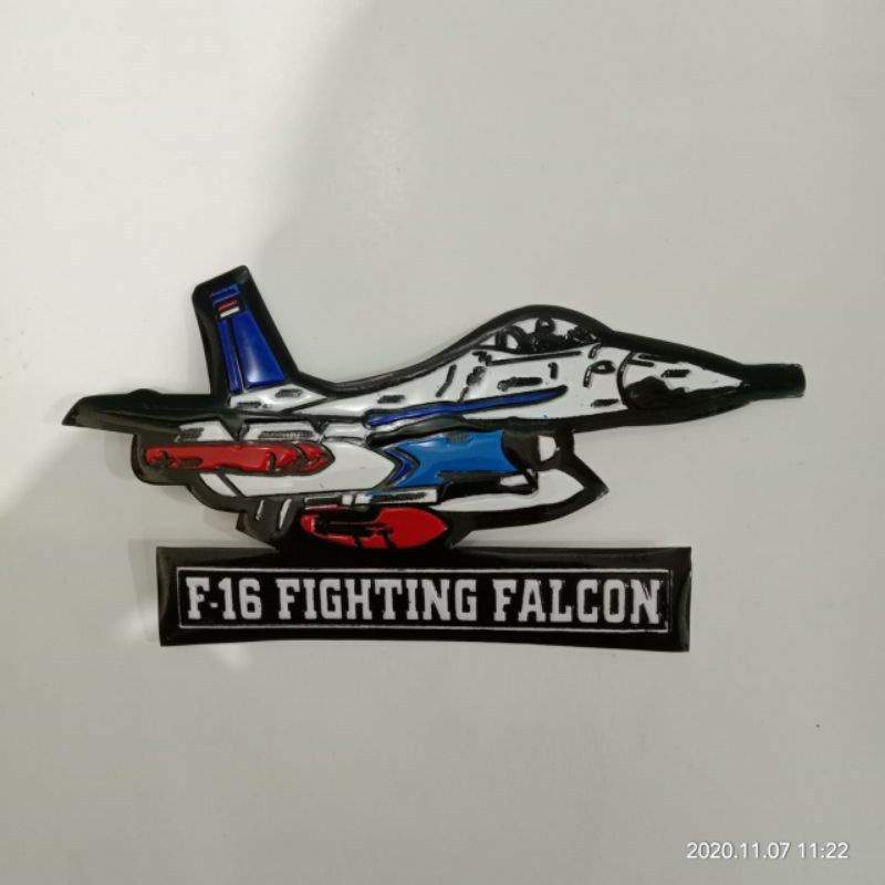 Stiker F16, stiker pesawat tempur f16