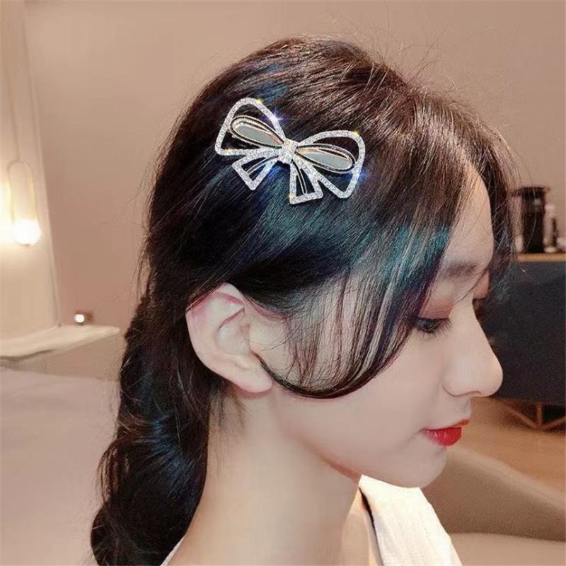 [ACKER] Rhinestone Jepit Rambut Mutiara Buang Putri Klip Set Jepit Rambut