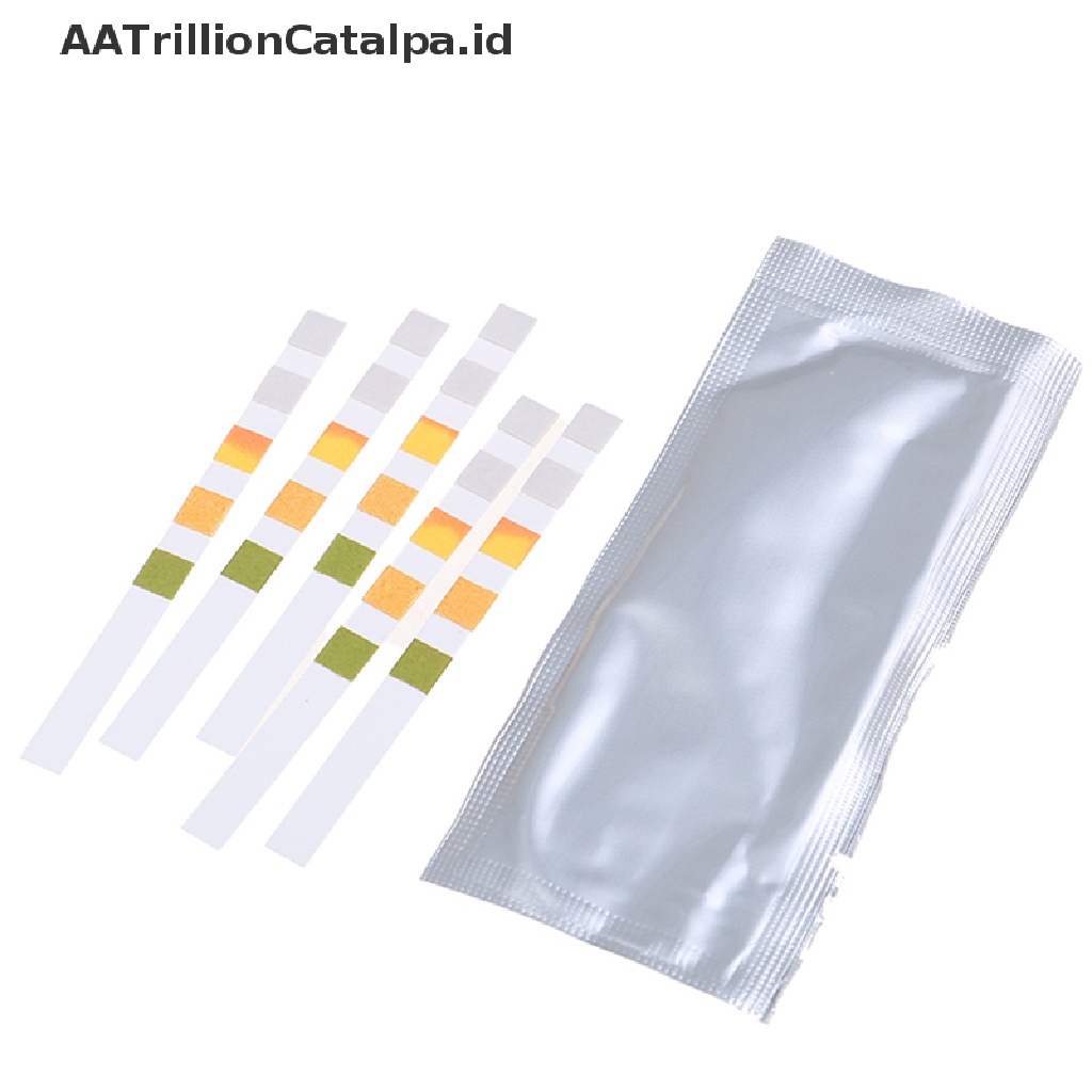 (AATrillionCatalpa) 50 Strip 5 in 1 Alat Tes Kadar PH Air Kolam Renang / Spa