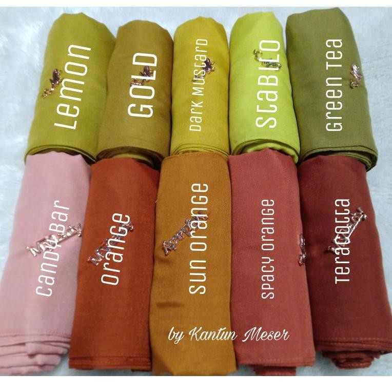 [KODE W8822] (JAHITTEPI) Kerudung My Lady Hijab Polos Ori Jait Tepi Voal Segi Empat