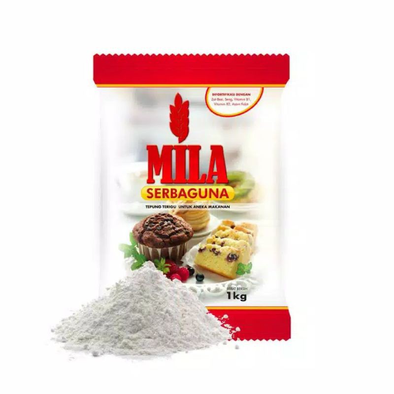 

Tepung terigu Mila 1kg