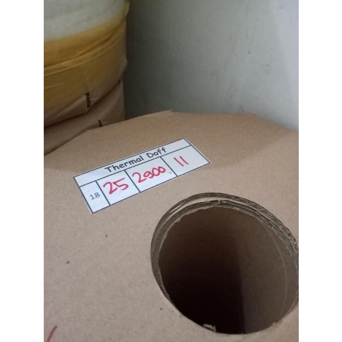 

Plastic Thermal BOPP film UK 25cm tebal 18mic panjang 3000 mtr