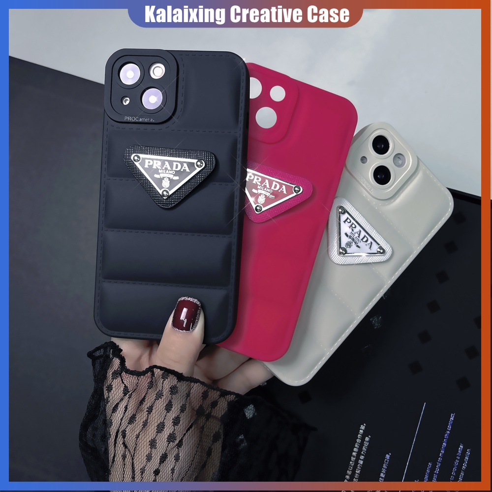 Casing 3D Prada Berbentuk Soft Phone Case Untuk iPhone 14 Pro Max13 12 11 ProMax Xs Max Xr X Xs 7Plus 8Plus Bentuk Jaket Bawah Penutup Belakang